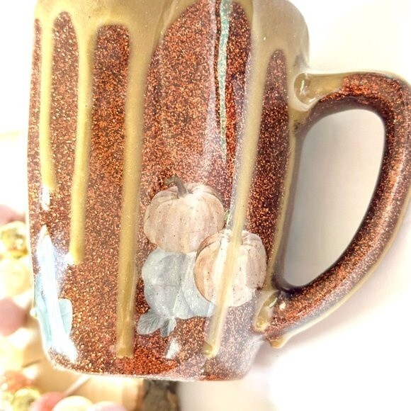 NWOT Handmade Charlie Brown Ceramic Coffee Mug - Picture 3 of 4